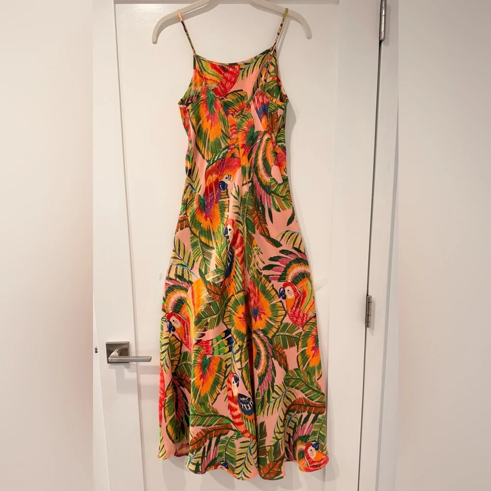 FARM Rio Strapless Dress with Tropical Print - Picture 8 of 12